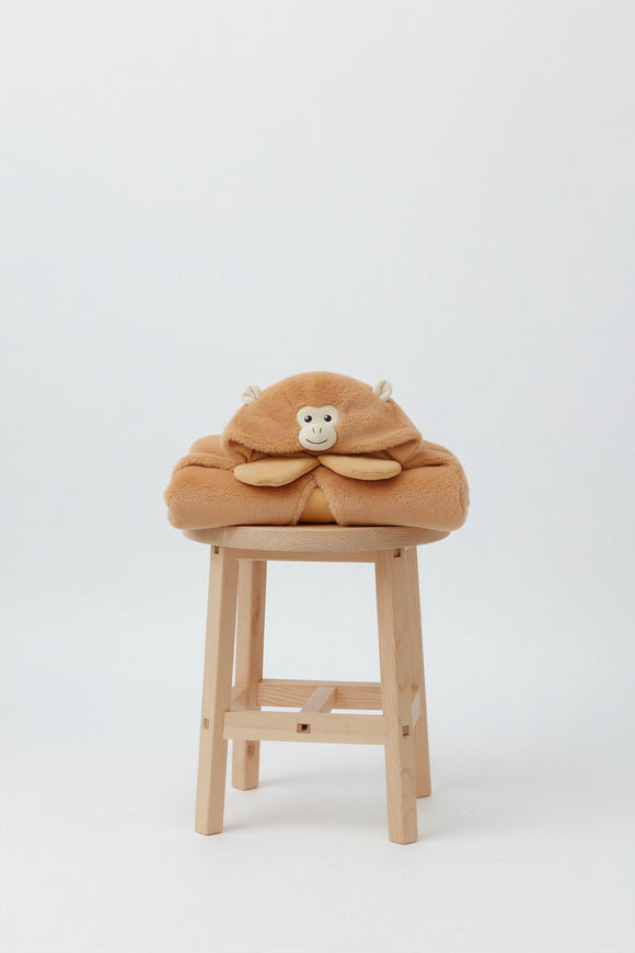 Weighted Monkey Hoodie Blanket