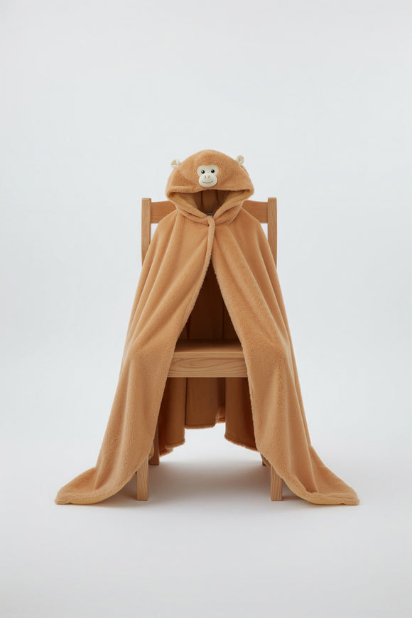 Monkey Weighted Hoodie Blanket