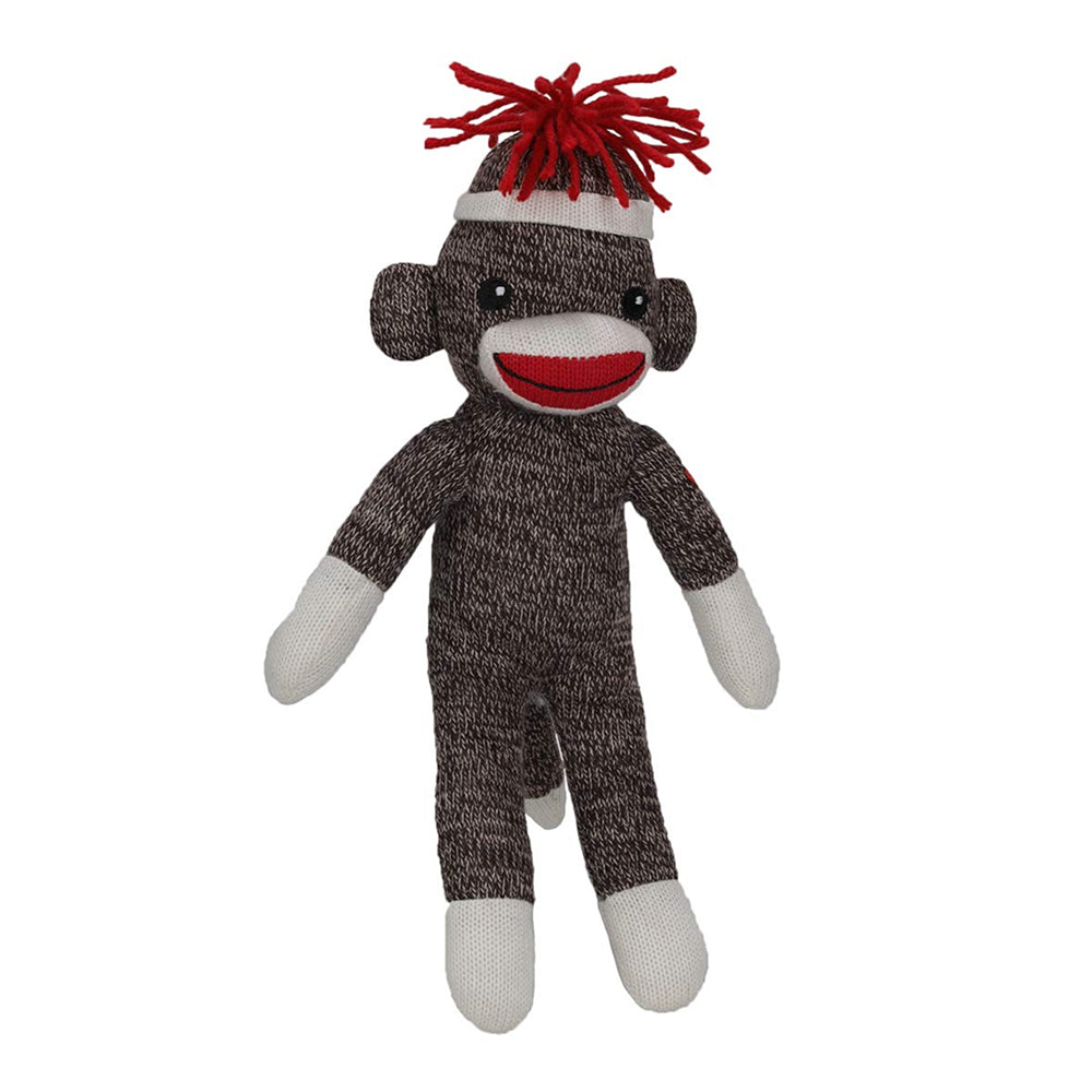 Sock Monkey 8" Brown