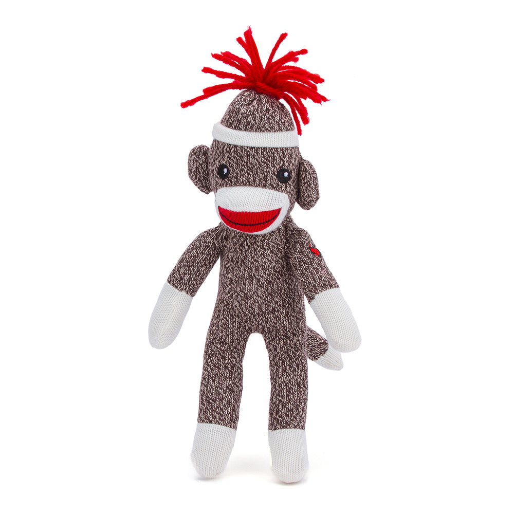 Sock Monkey 8" Brown