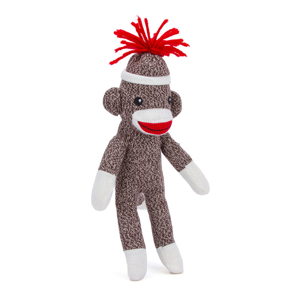 Sock Monkey 8" Brown