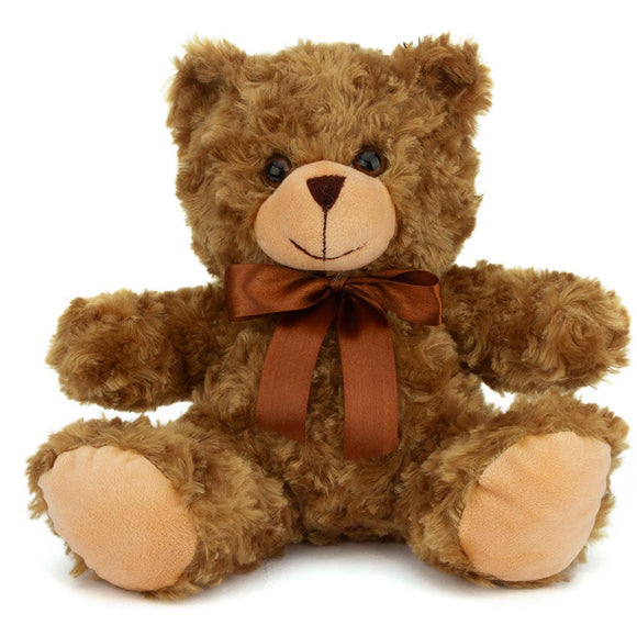Mocha Sitting Ribbon Teddy Bear 6"
