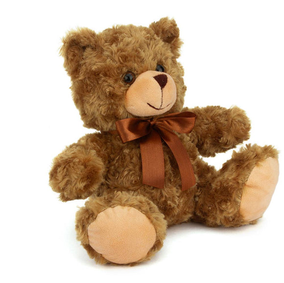 Mocha Sitting Ribbon Teddy Bear 6"
