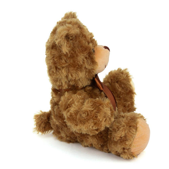 Mocha Sitting Ribbon Teddy Bear 6"