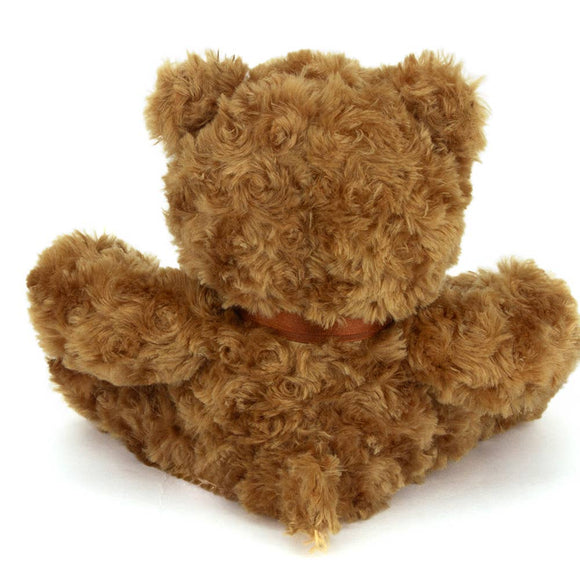 Mocha Sitting Ribbon Teddy Bear 6"