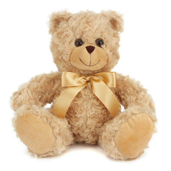 Biege Sitting Ribbon Teddy Bear 6"