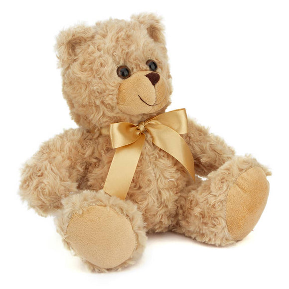 Biege Sitting Ribbon Teddy Bear 6"
