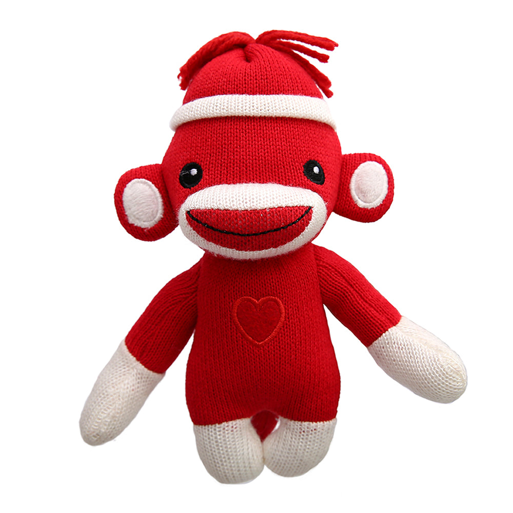 Love Sock Monkey 6'' Red