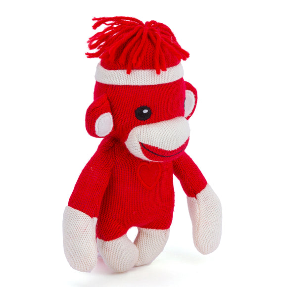 Love Sock Monkey 6'' Red