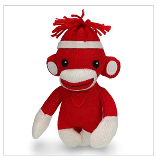 Love Sock Monkey 6'' Red