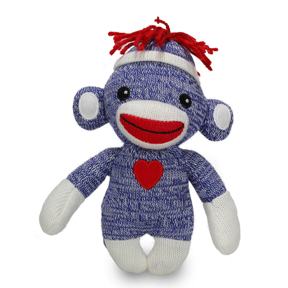 Love Sock Monkey 6'' Blue