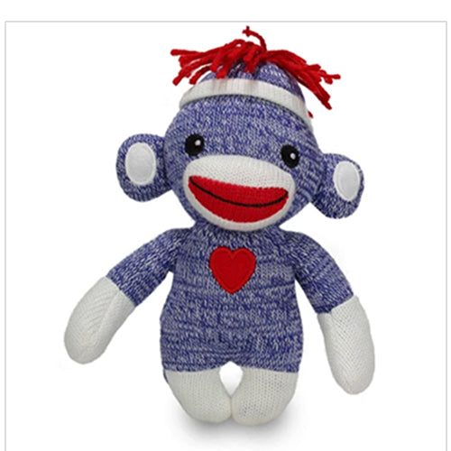 Love Sock Monkey 6'' Blue