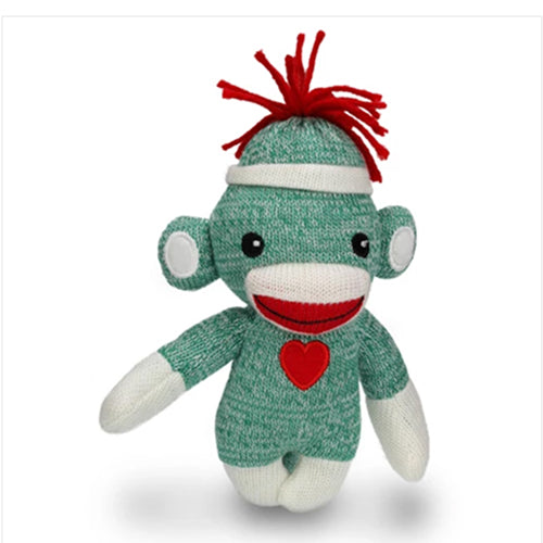 Love Sock Monkey 6'' Green