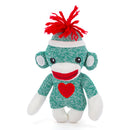 Love Sock Monkey 6'' Green-1