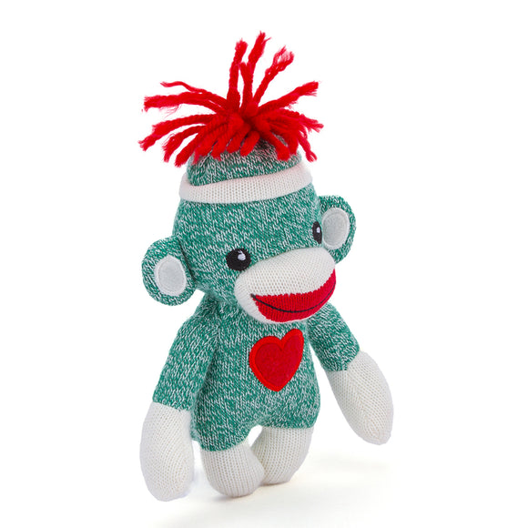 Love Sock Monkey 6'' Green