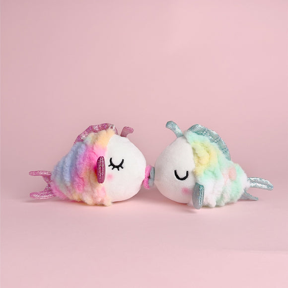 Magnetic Kissing Fish Pair-Daisy & Bubbles 4''