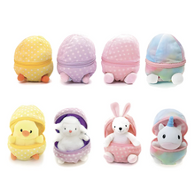 Easter stuffed animals zip up egg