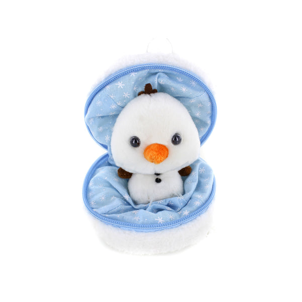 Zip Up Snowball Snowman Plush Toy, Featuring a Soft, Plush Design That Zips Into a Snowball by Plushland.