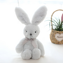 Gray 9" Easter Bunny Sitting by Plushland.