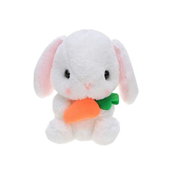 10" & 14" Easter Rabbit holding carrot Stuffed Animals