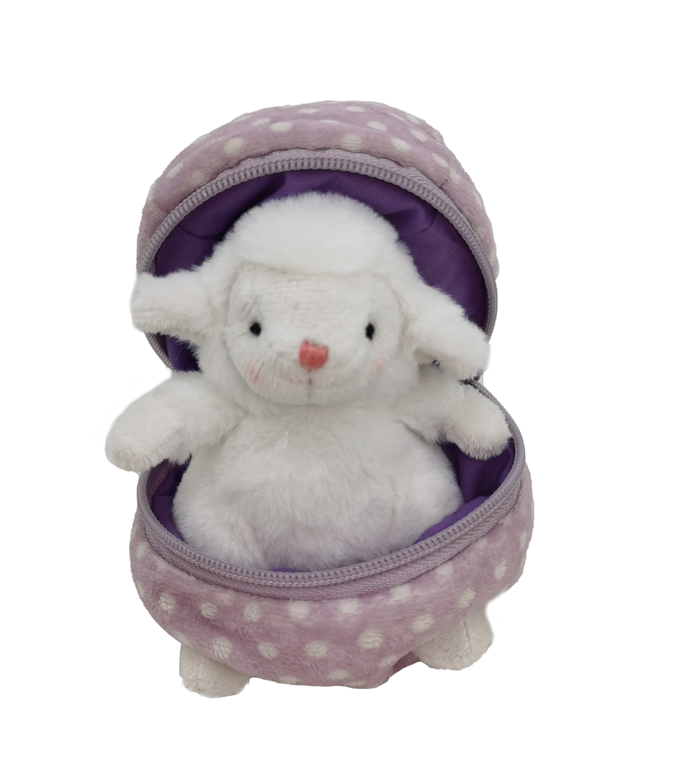 Easter Lamb Zip Up Egg 6"