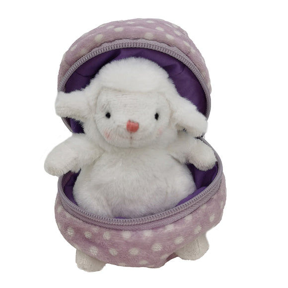 Easter Lamb Zip Up Egg 6"