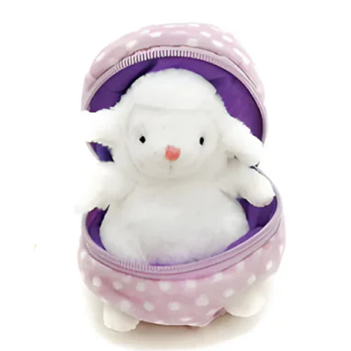 Easter Lamb Zip Up Egg 6"