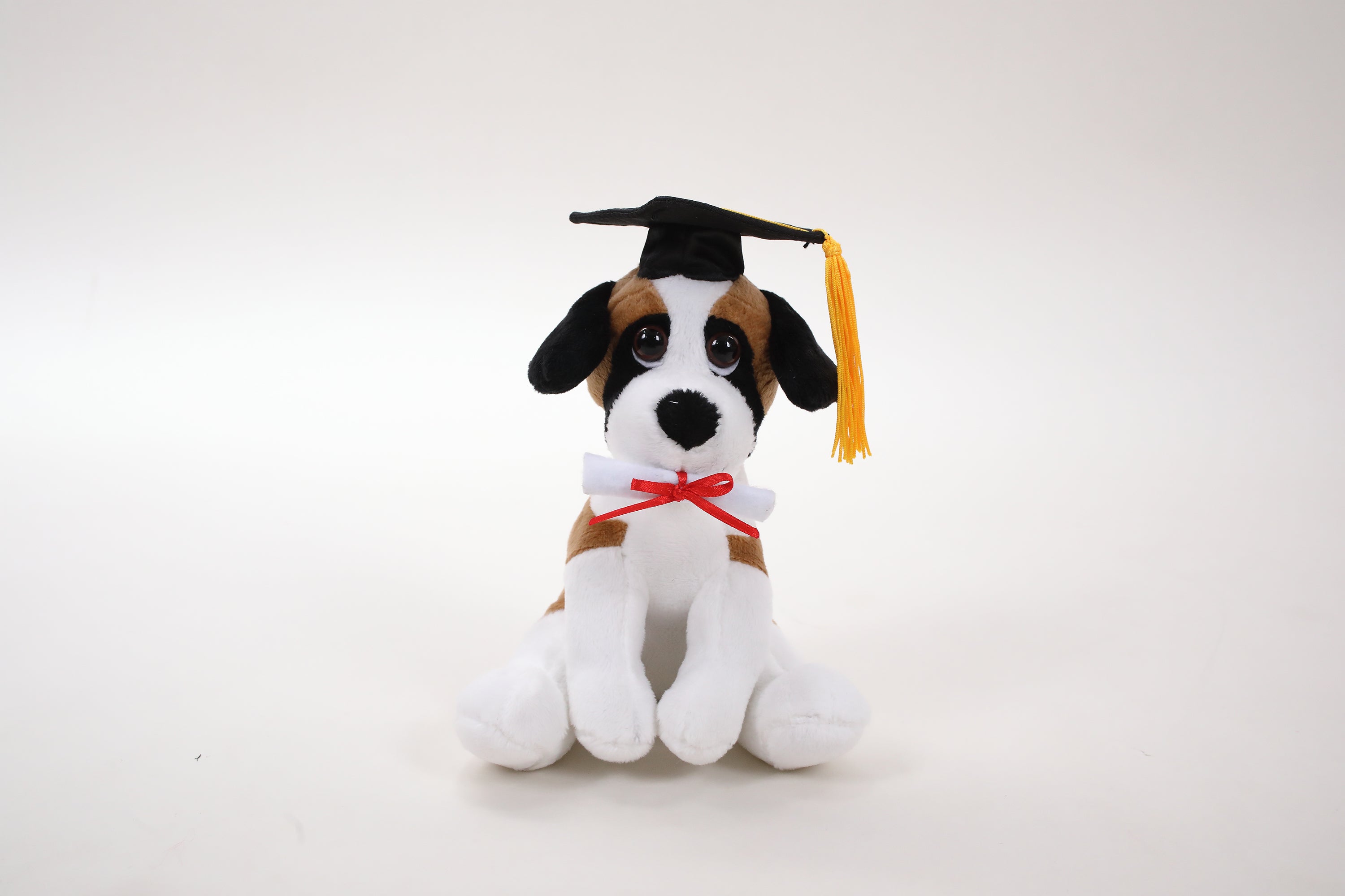 Graduation Cuddly Dog Toy 8"