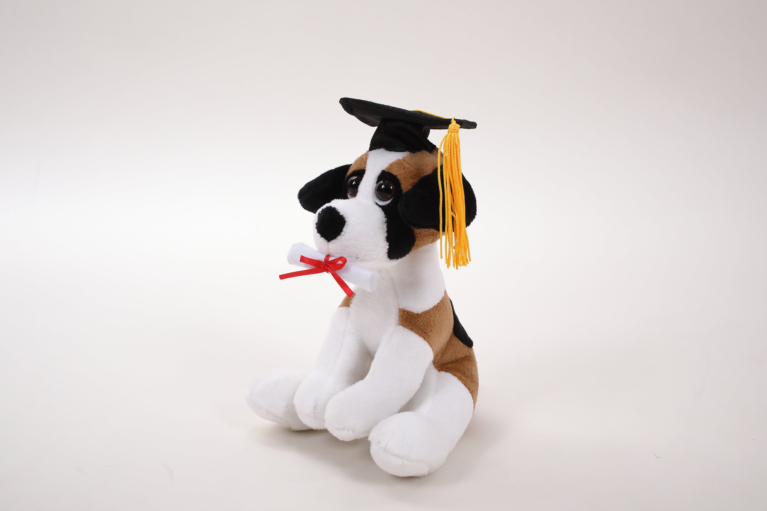 Graduation Cuddly Dog Toy 8"