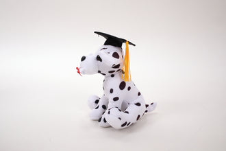 Plushland Cuddly Dog Toy, Graduation Cap and Diploma Stuffed Animal Plush Toys, for Graduation Day 8 Inch