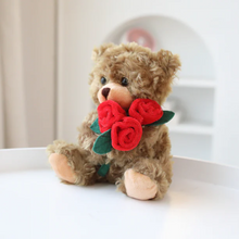 Mocha Rose Bear 6''