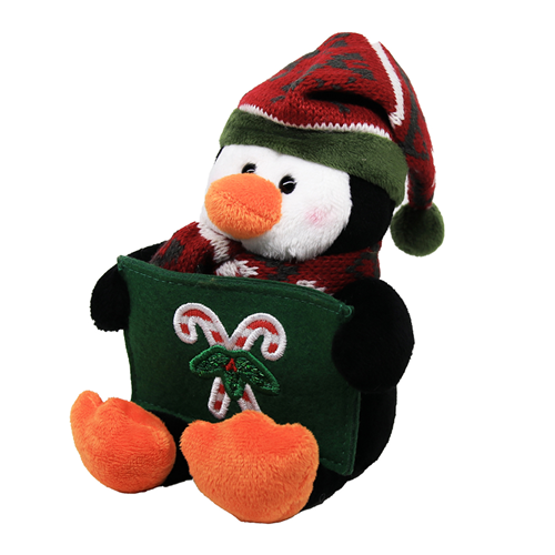 Glittering Holiday Gift card Holder 9" Plush