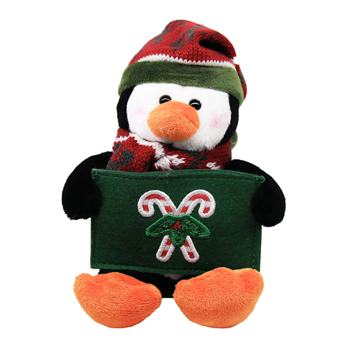 Glittering Holiday Gift card Holder 9" Plush
