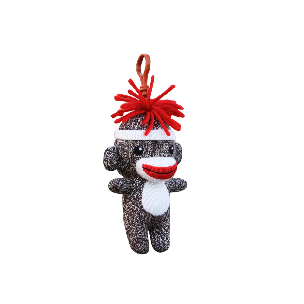 Christmas Ornament Sock Monkey 4" - 0