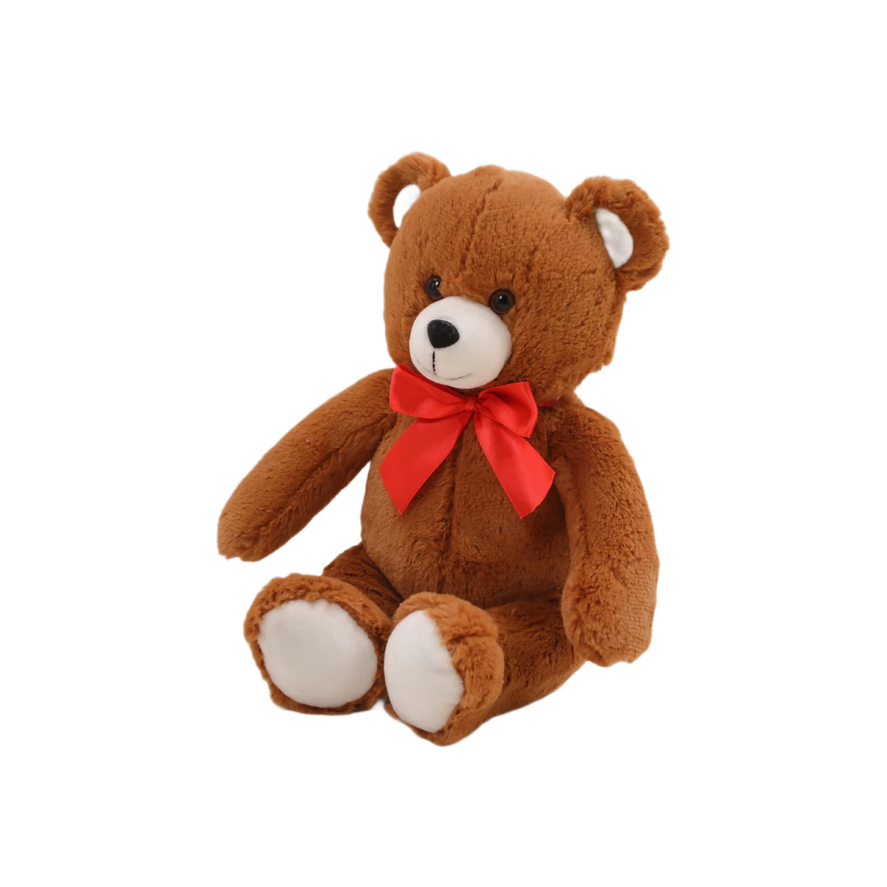 White & Brown Fluffy Teddy 15" - 0