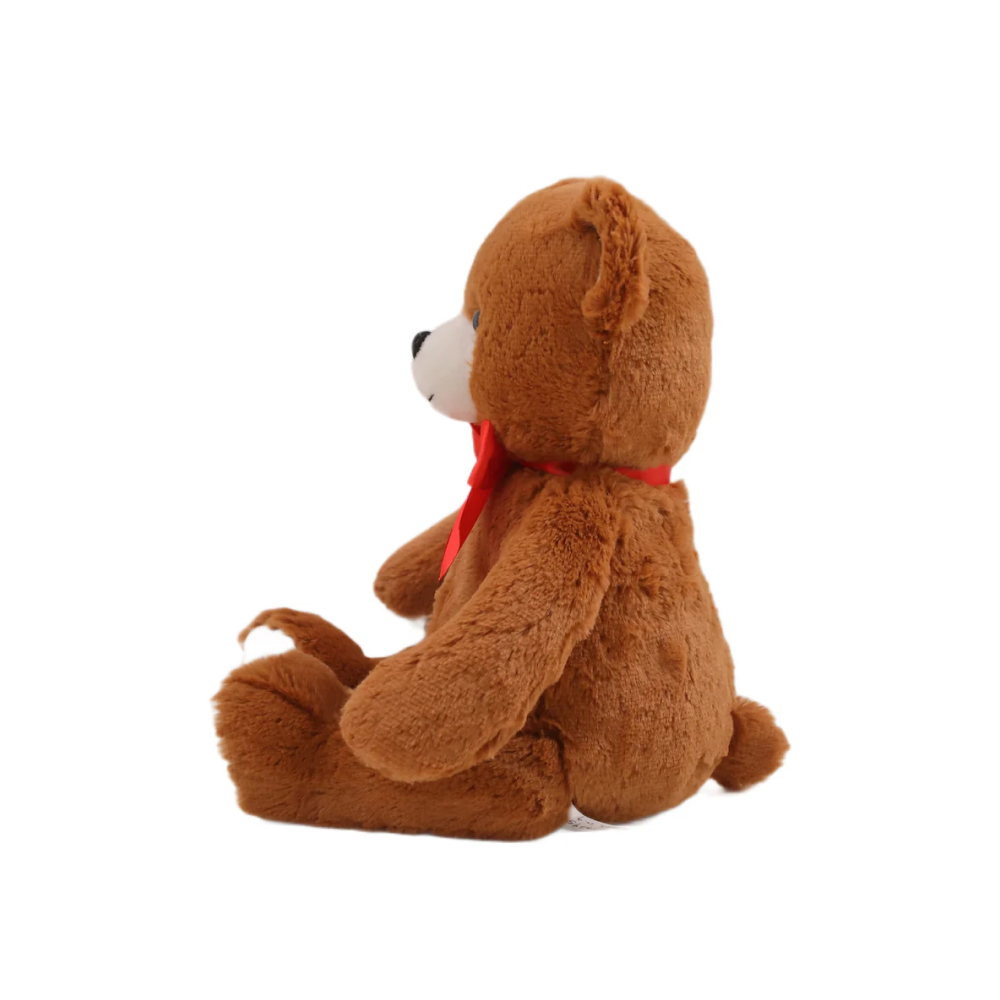 White & Brown Fluffy Teddy 15"