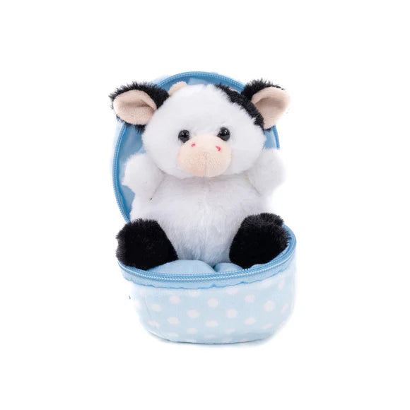 Easter Zip-Up Egg Cow 6"