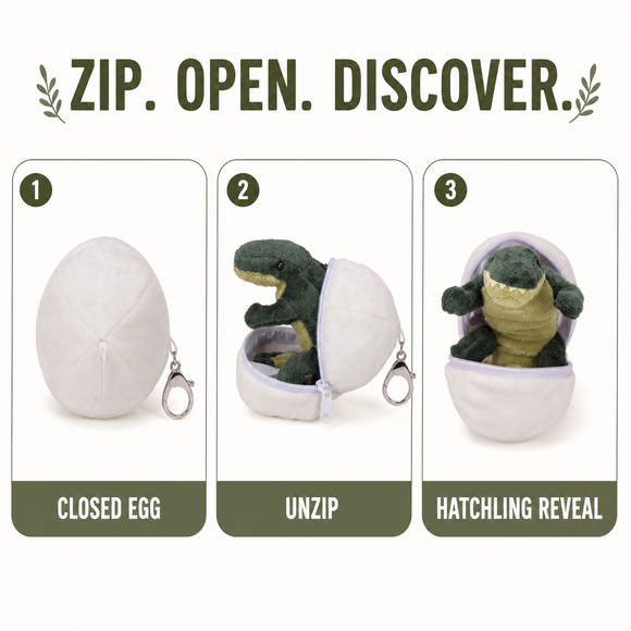 Alligator Hatchling Egg (soft) 4" - additional plush stuffed animal photo 10