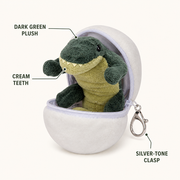 Alligator Hatchling Egg (soft) 4" - additional plush stuffed animal photo 11