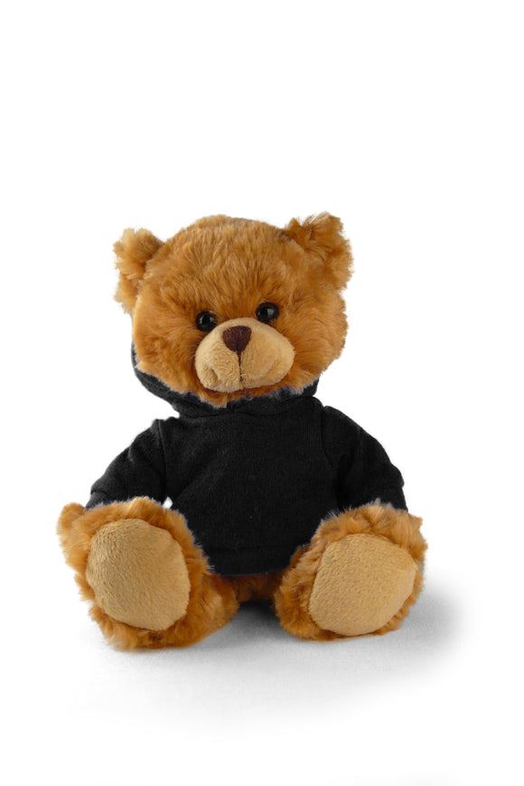 Customized Mocha Bear with Hoodie, Sitting, 11"