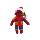 8" Cute Custom Sock Monkey Rainbow, Ready for Personalization with Unique Features by Plushland.