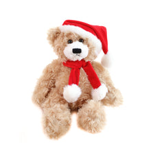 Christmas Brandon Teddy Bear Stuffed Animal with Hat 12''