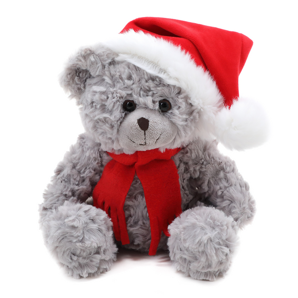 Christmas Qbeba Bear Gray 6"