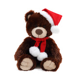 Plushland Adorable Soft Noah Teddy Bear, Stuffed Animal Holiday Toys with Hat and Scarf Christmas Accessories – A Perfect Toy Gift for Kids 12 Inches
