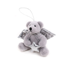 Angel Bear Ornament Silver 4