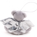 Christmas Silver Angel Bear 4" Keychain-4