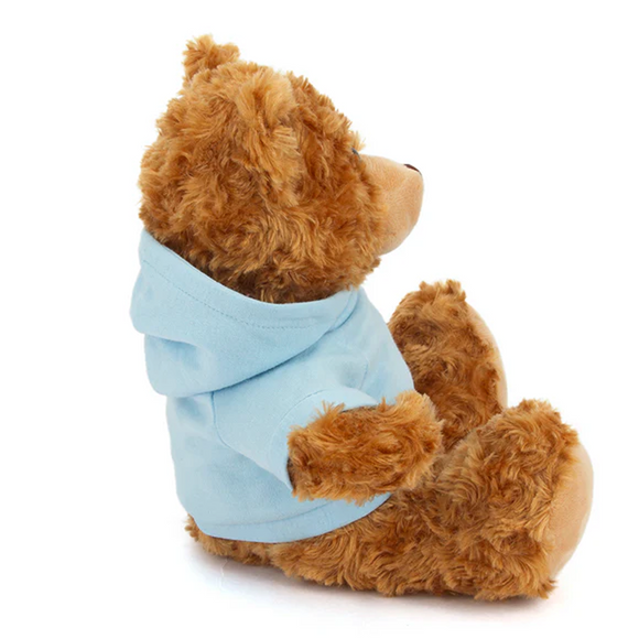 Customized Mocha Bear with Hoodie 11"