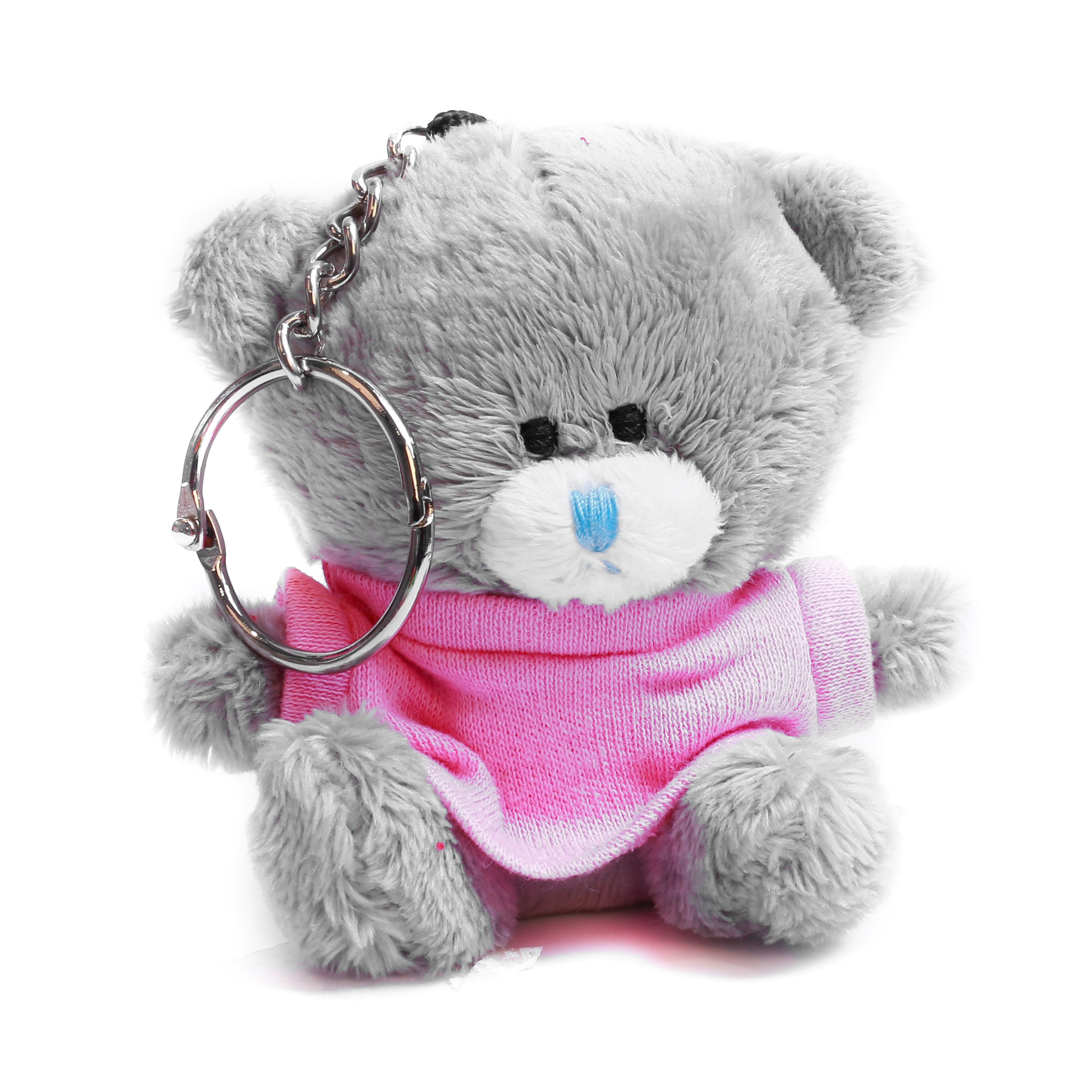 Qbeba gray keychain bear with tee