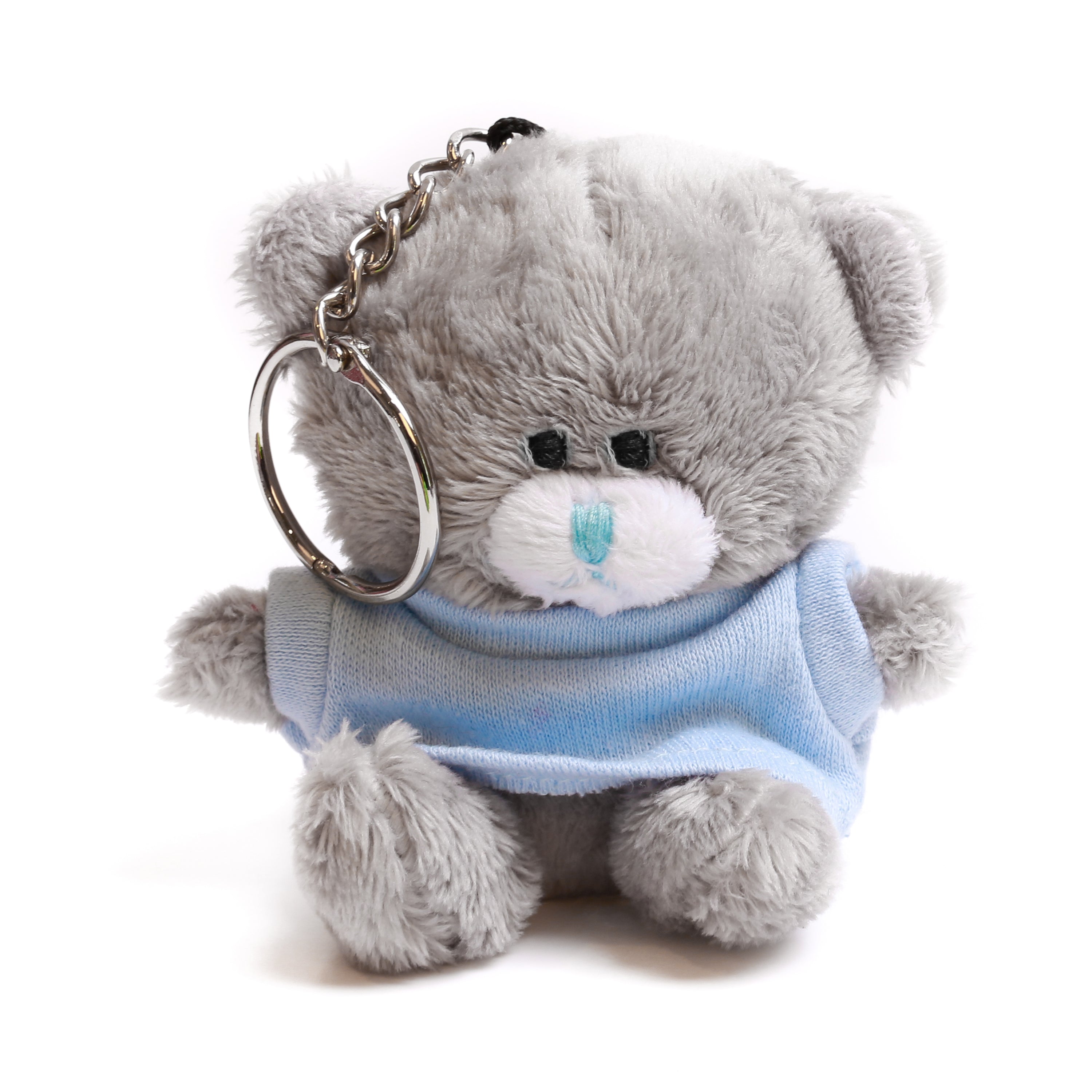 Qbeba Bear Keychain Gray with Tee 4"