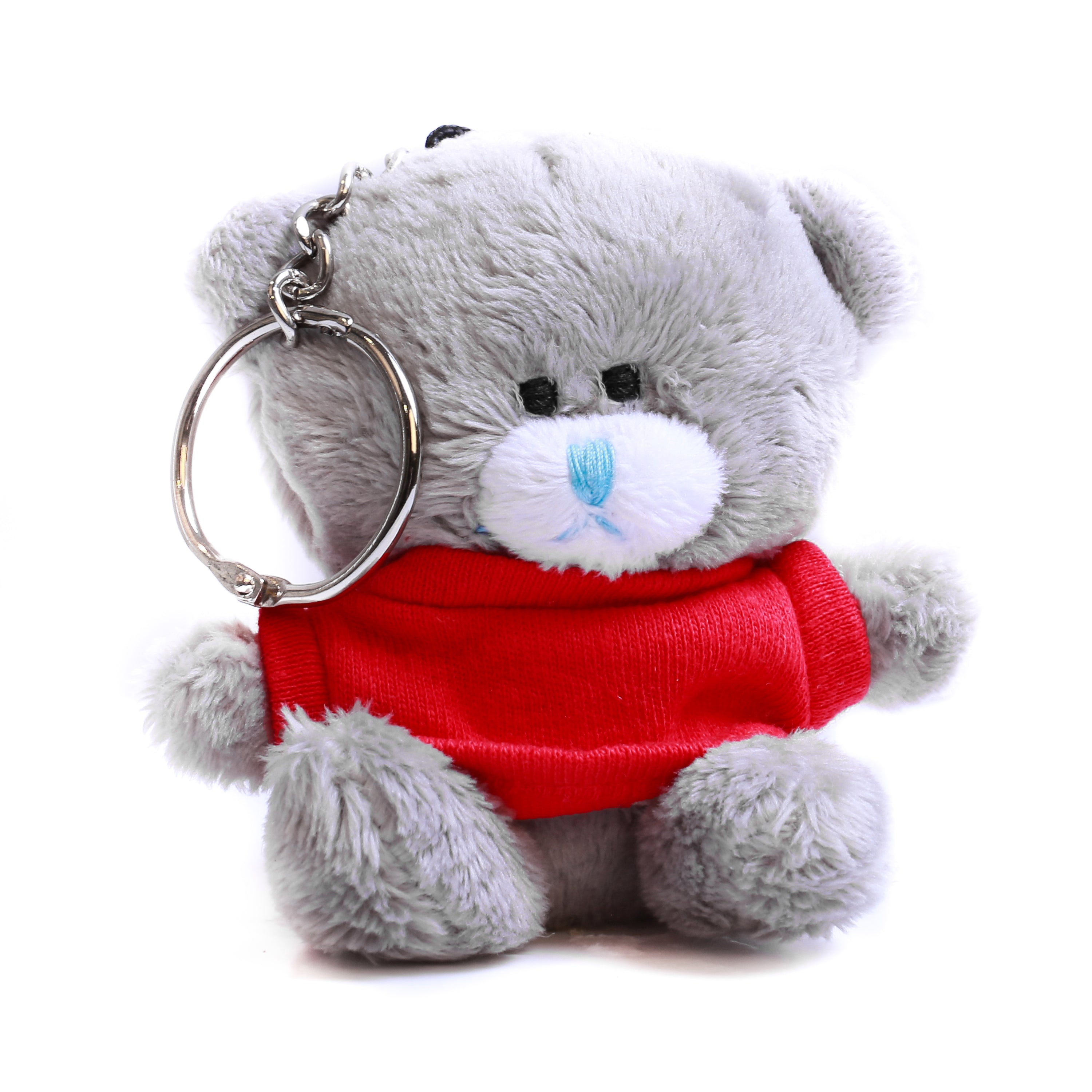 Qbeba Bear Keychain Gray with Tee 4"